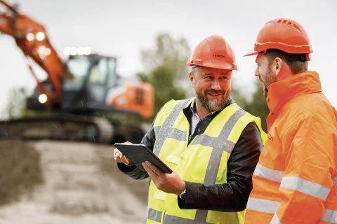 Equipment working on a real site